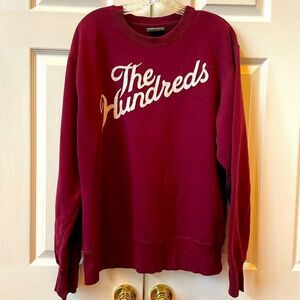 MAROON THE HUNDREDS SKATEBOARDING SWEATSHIRT SIZE LARGE EUC